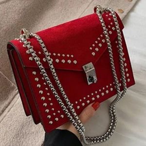 STUDDED SQUARE HANDBAG
